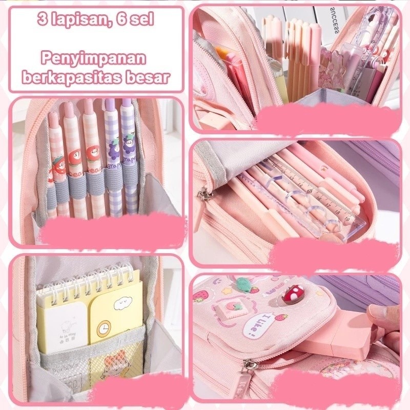 

JAMIN MURAH !!!Pencil Case Anak Lucu Kapasitas Besar Kotak Pensil /Kotak Pensil Kanvas 6 Ruang/Kotak Pensil Anak Sekolah/Tempat Pensil Kapasitas Besar/ 3d Anak Perempuan Lucu Besar(BISA LANGSUNG ORDER)