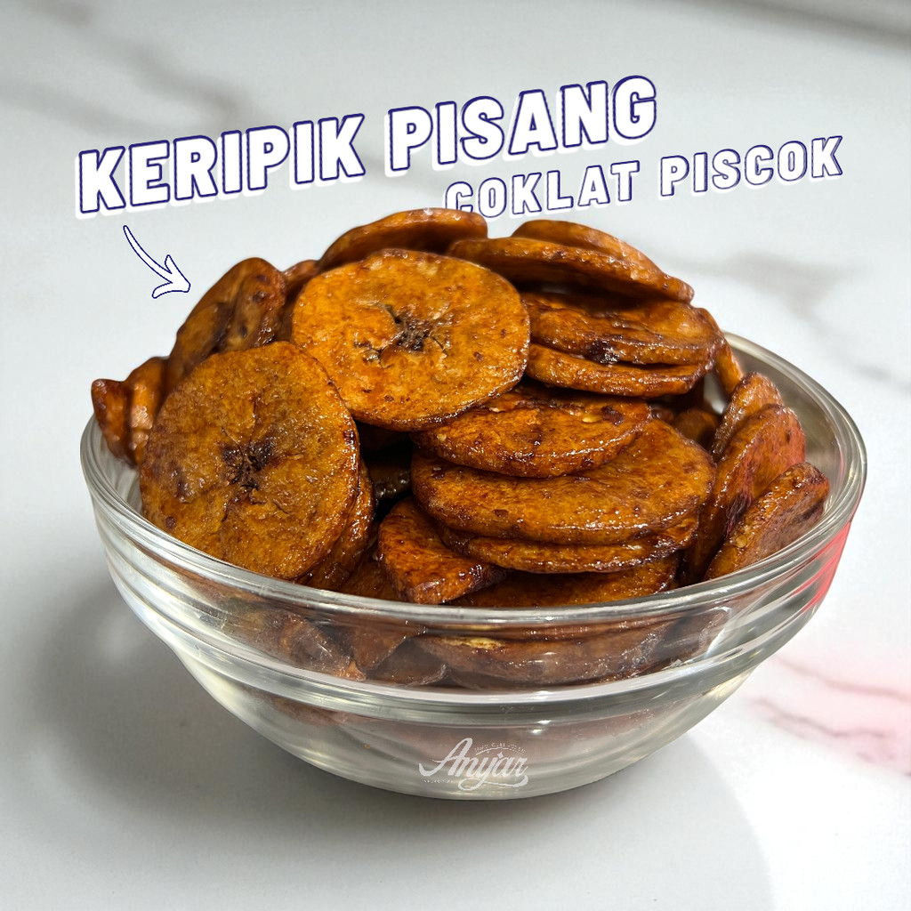 

Keripik Pisang Raja Coklat / PISCOK Enak 250gr