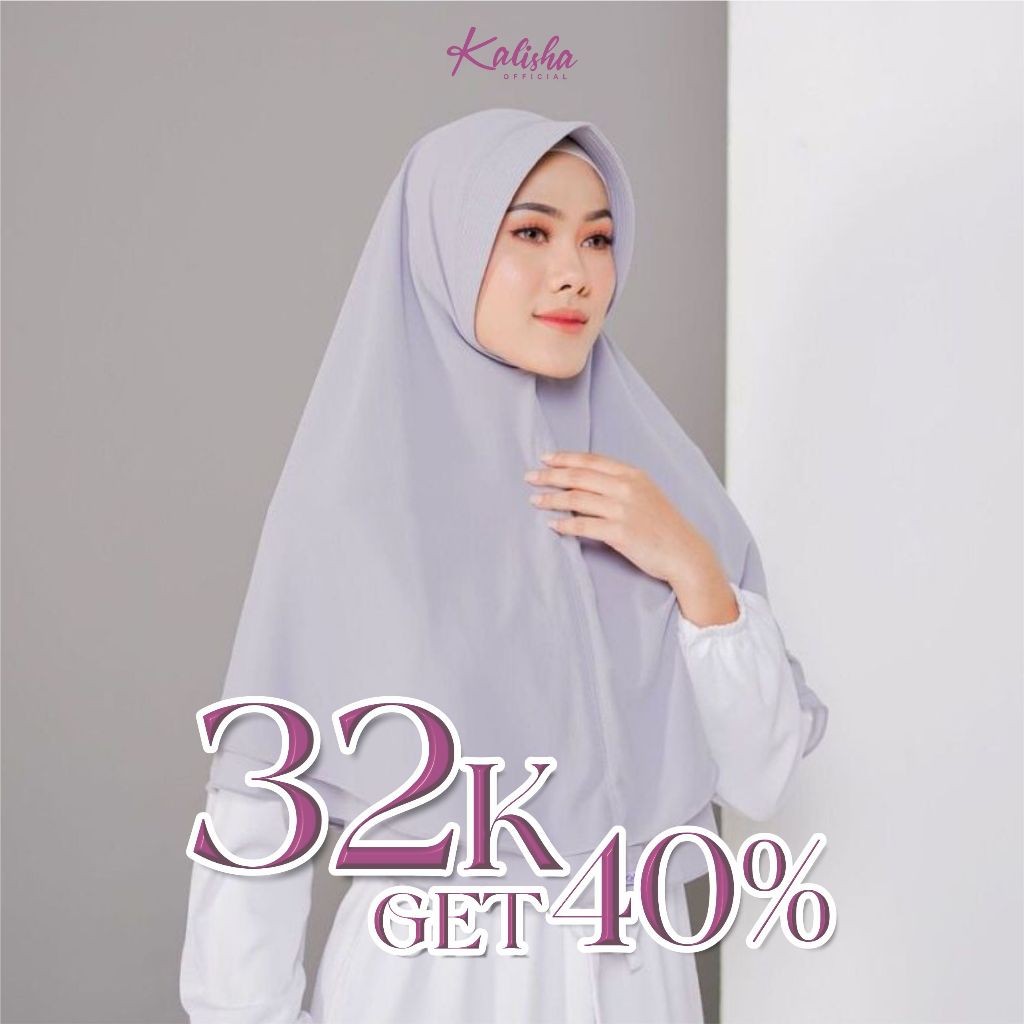 READY= Hijab Instan Khimar Mini Silvia 2 Layer Pet Antem Daily Ceruty Premium By Kalishaofficial COD