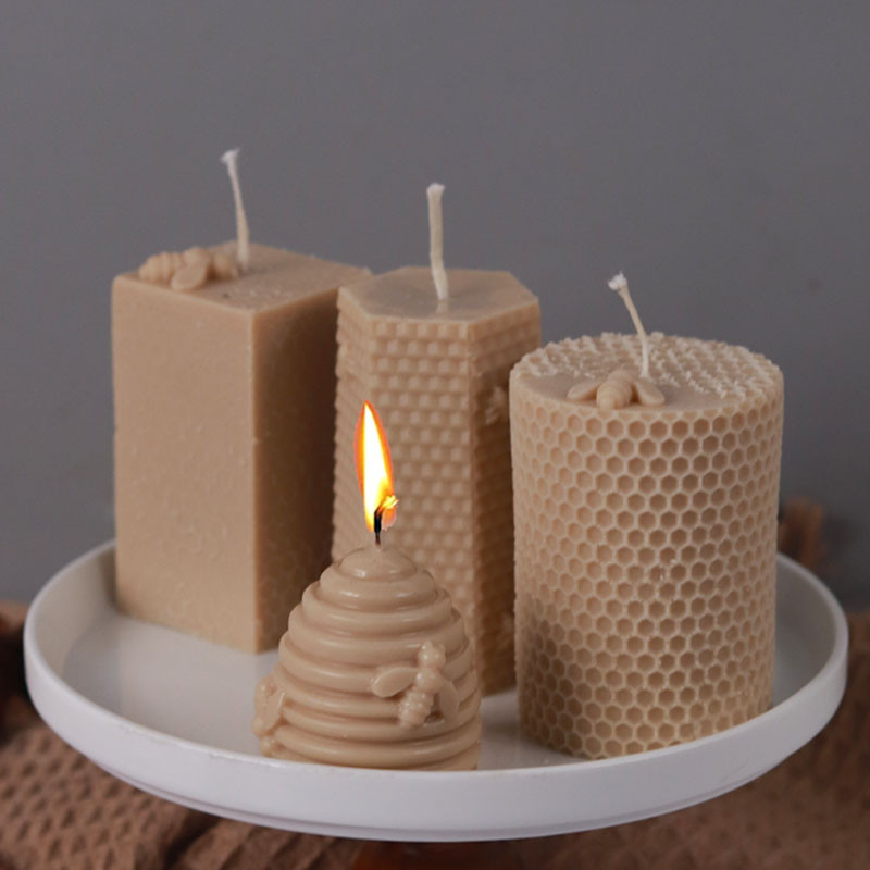 

DIY Creativity Honeycomb Silicone Candle Mold 3D Beehive Scented Candle Soap Molds Plaster Resin Baking Mould Home Art Decor