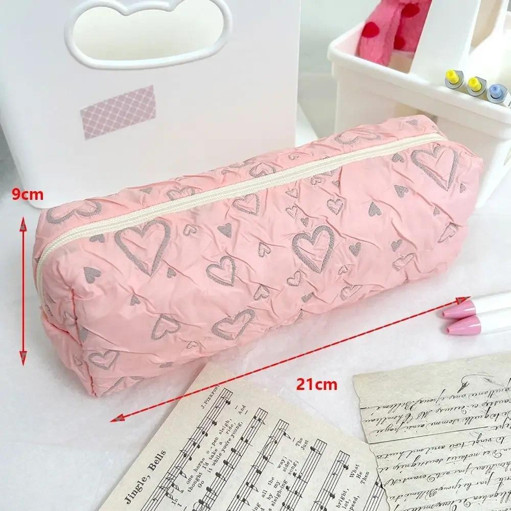 

Multi-function School Pencil Cases Stationery Storage Bag Portable Large-capacity Pen Bag Pencil Case Love Pencil Bag