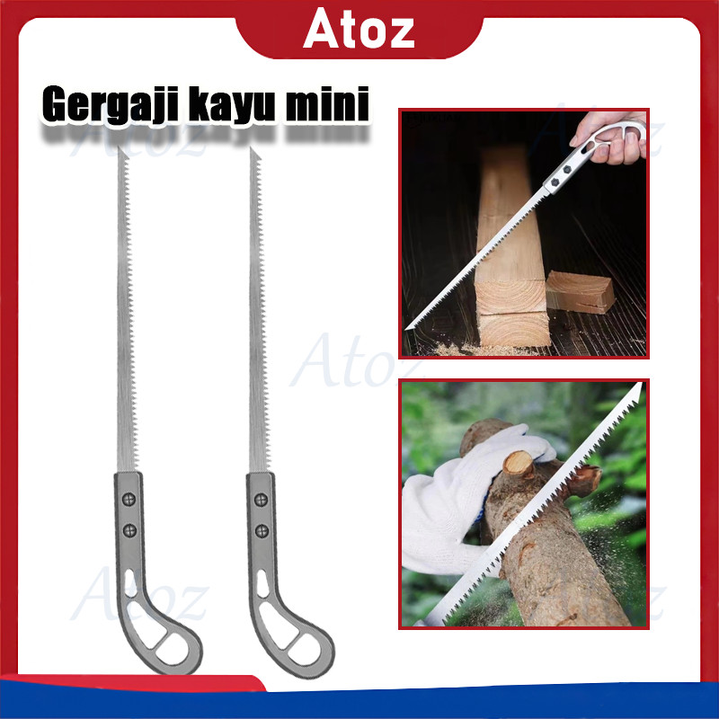 2 PCS Gergaji kayu mini/Gergaji Kayu Gagang Tajam/Gergaji Tangan Manual Multifungsi