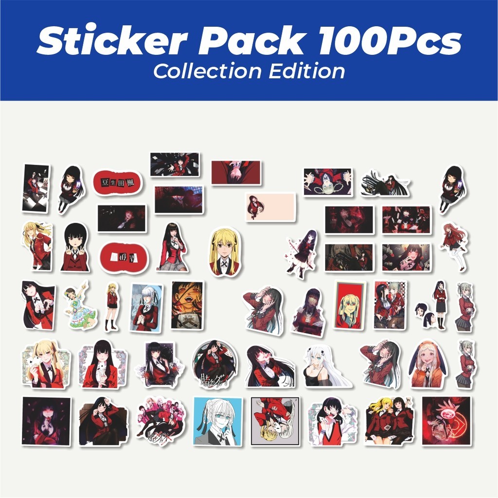 

Hot Sticker Anime Kakegurui Sticker Lucu Anti Air Stikers Berperekat Waterproof Sticker Decal Buat Motor Helm Buku Journal Koper Casing HP Laptop Botol Minum