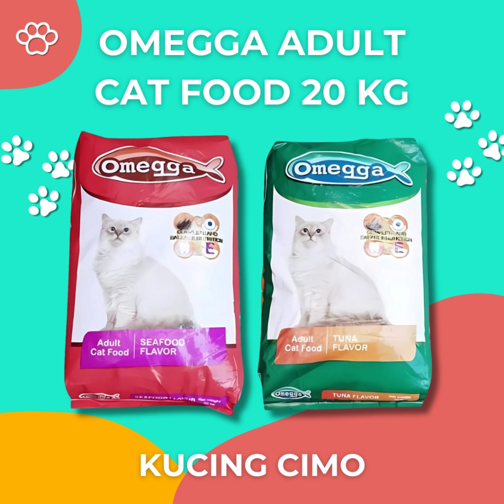 Omegga Tuna Seafood Cat Food 20 Kg | Makanan Kucing Omega 20kg