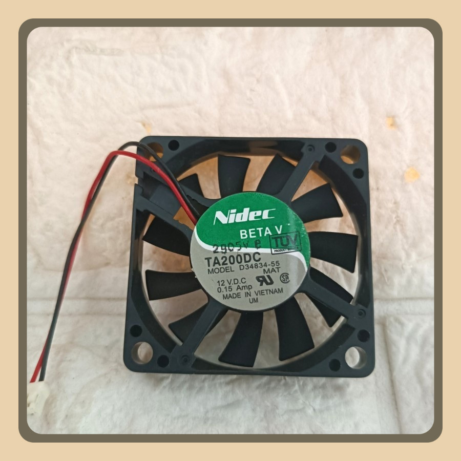 kipas 5cm fan nidec 50x50mm 12V kipas 12vdc fan tipis 1cm