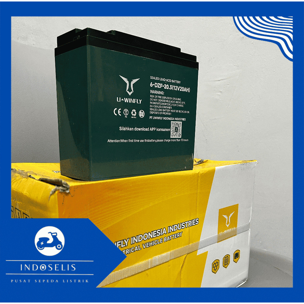 Baterai Aki Uwinfly 12V 20Ah | Original Resmi