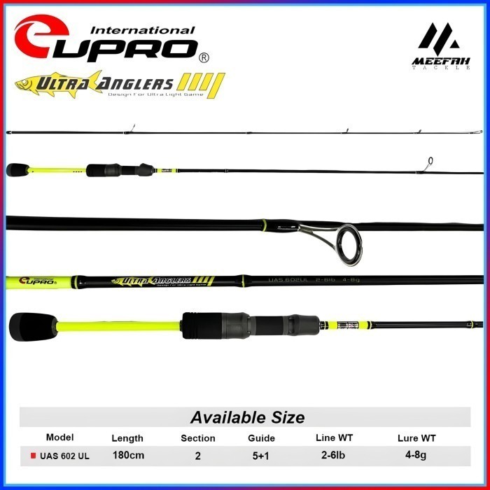 JORAN EUPRO ULTRA ANGLERS UAS602 ULTRALIGHT | JORAN SPINNING | ROD UL