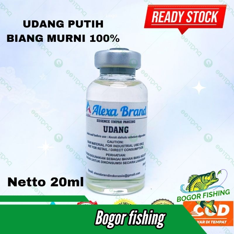 Essen Udang biang murni 100% - esen udang bening- Alexa Brand udang - umpan pancing