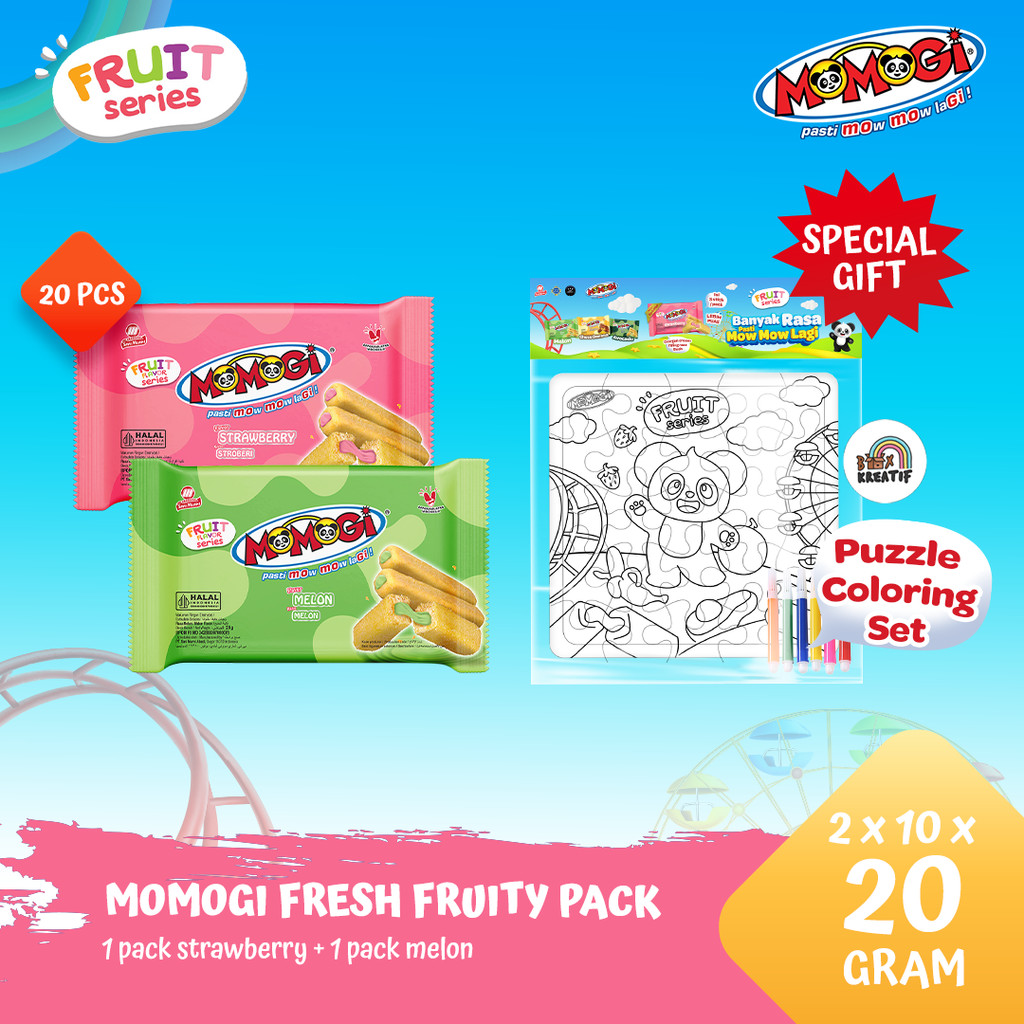 

MOMOGI FRESH FRUITY BUNDLE [ Free Puzzle Coloring Set ]