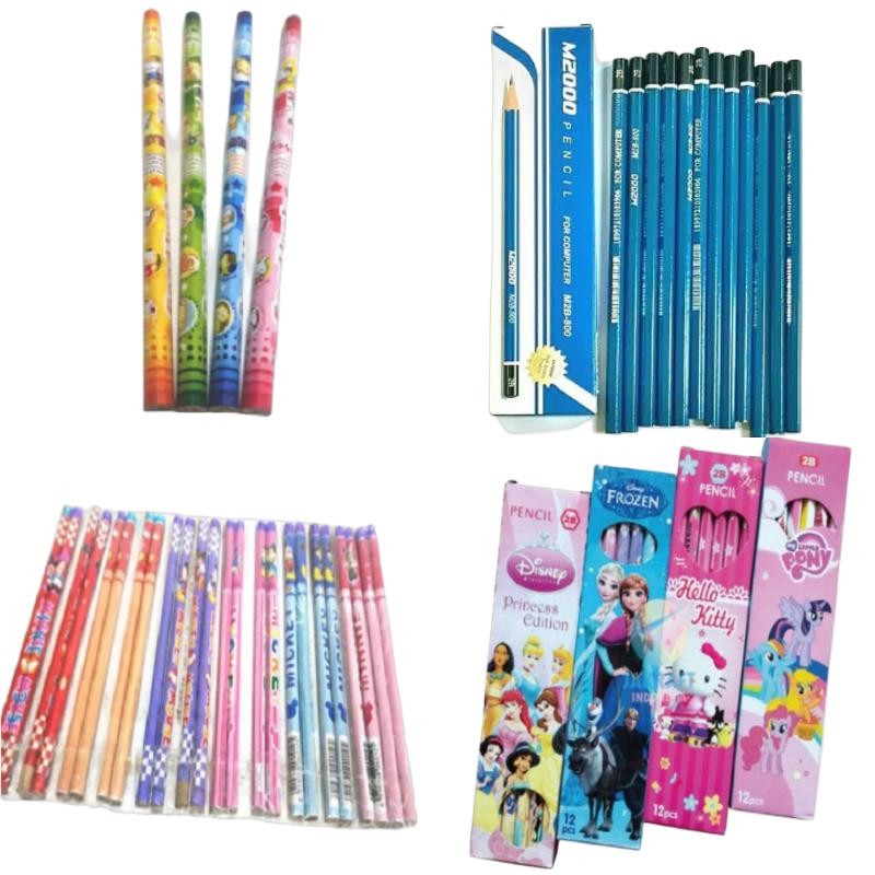 

Aneka Pensil Karakter Pensil 2B Pensil Warna Rautan