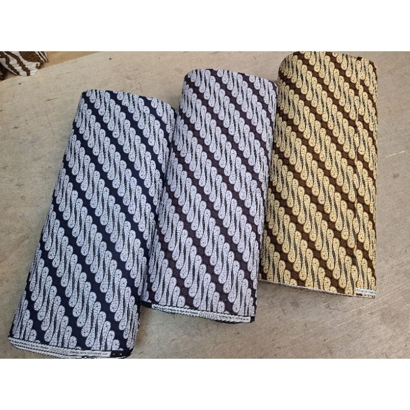 KAIN BATIK KATUN SOLO METERAN // BATIK KATUN MOTIF LERENG JAWA // KAIN BATIK KATUN JAWA TUSUK KONDE