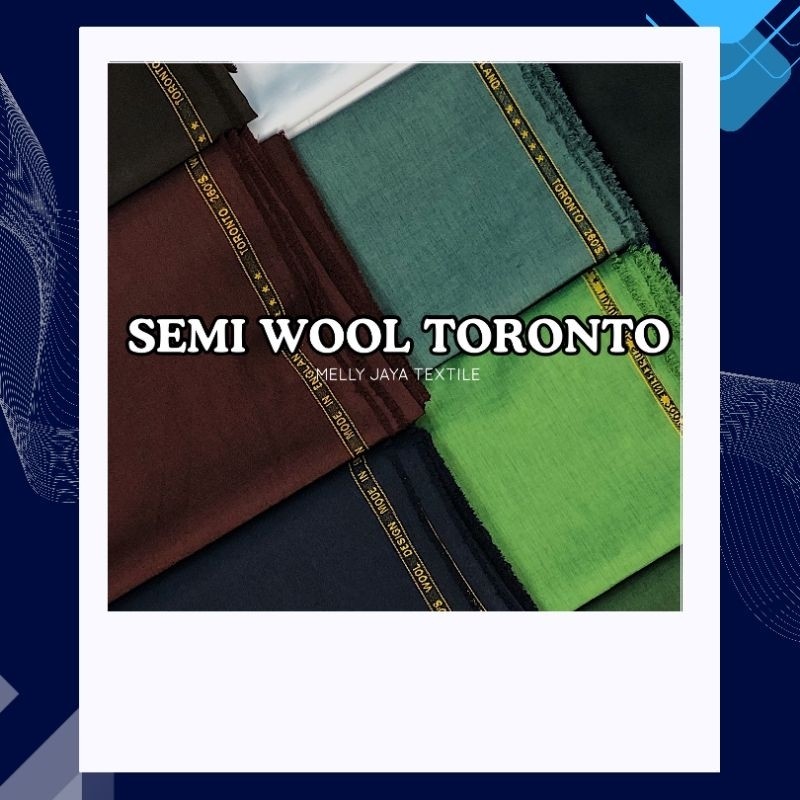 KAIN SERAGAM KANTOR KERJA TORONTO REVANO WOOL ENGLAND BAHAN BERSERAT ADEM METERAN