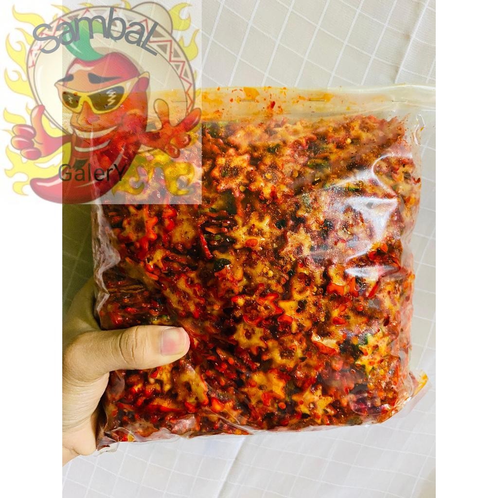 

SambaL Galery sebring kerupuk bintang pedas daun jeruk bumbu melimpah/sebring kerupuk bintang original daun jeruk kemasan 500gr 250gr 100gr