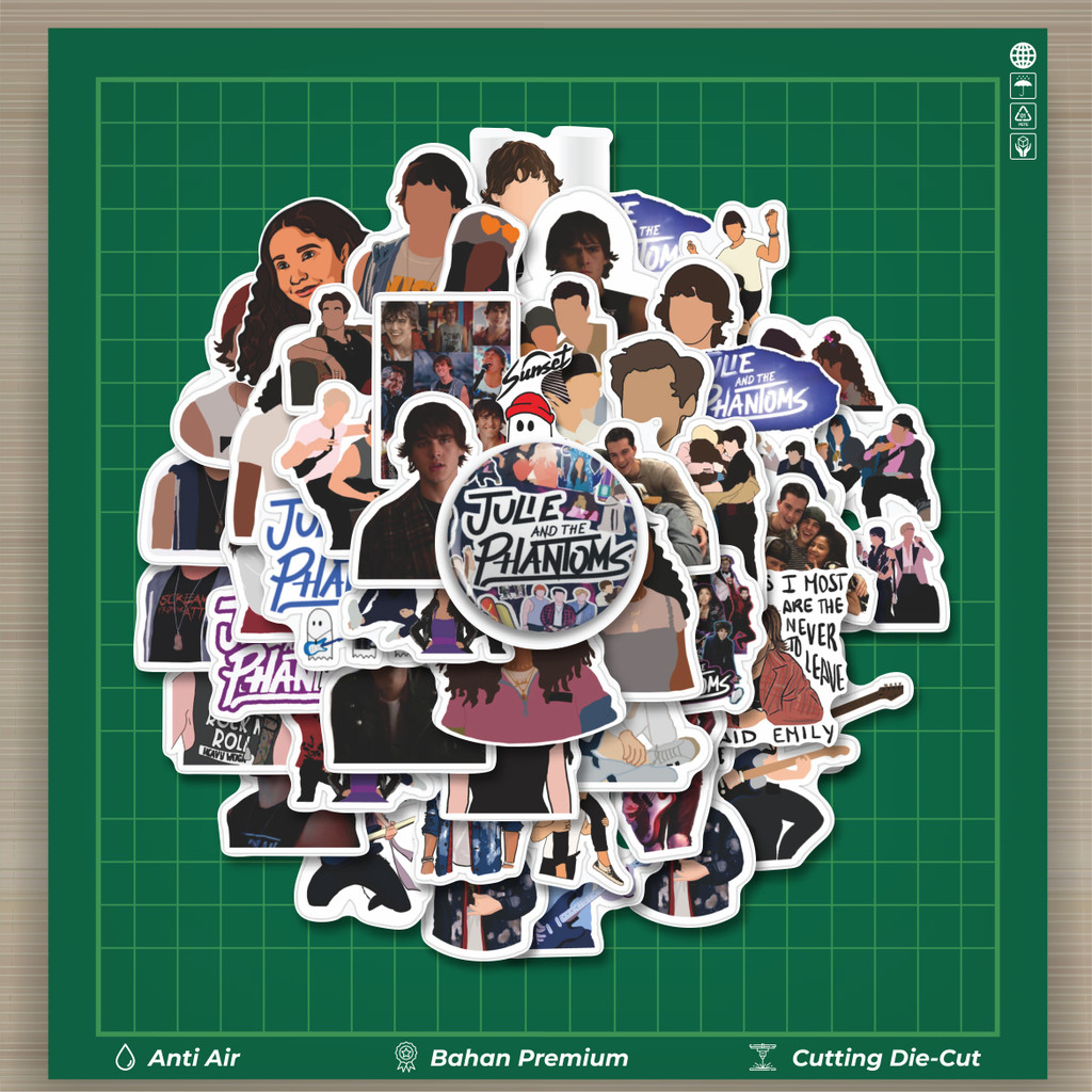 

HOT 50 PCS STIKER Stiker Julie And The Phantoms Dekorasi Lucu Kreatif untuk Notebook, Skateboard, HP