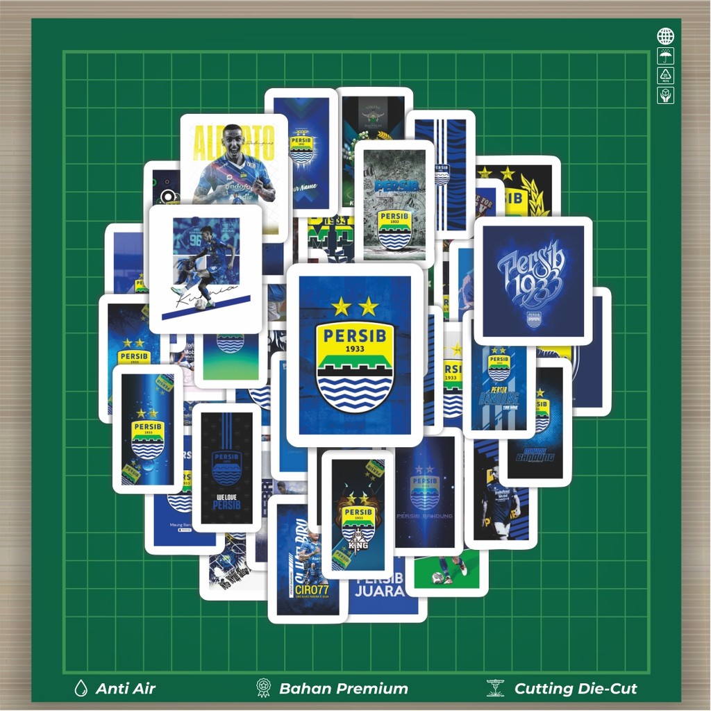 

HOT 50 PCS STIKER Stiker Klub Bola Persib Stiker Fashion Cars Decal Dingin Kartu Album Custom Vinyl Anti Air- Sticker Aesthetic Buku Journal Koper Casing HP Tablet Laptop Helm Motor Botol Minum