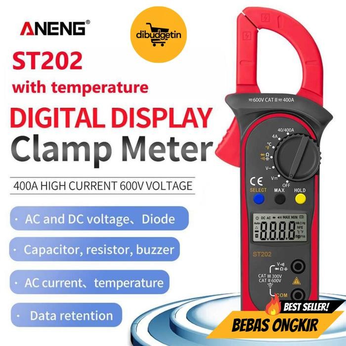 ANENG Digital Multimeter Voltage Tester Temperature - ST202