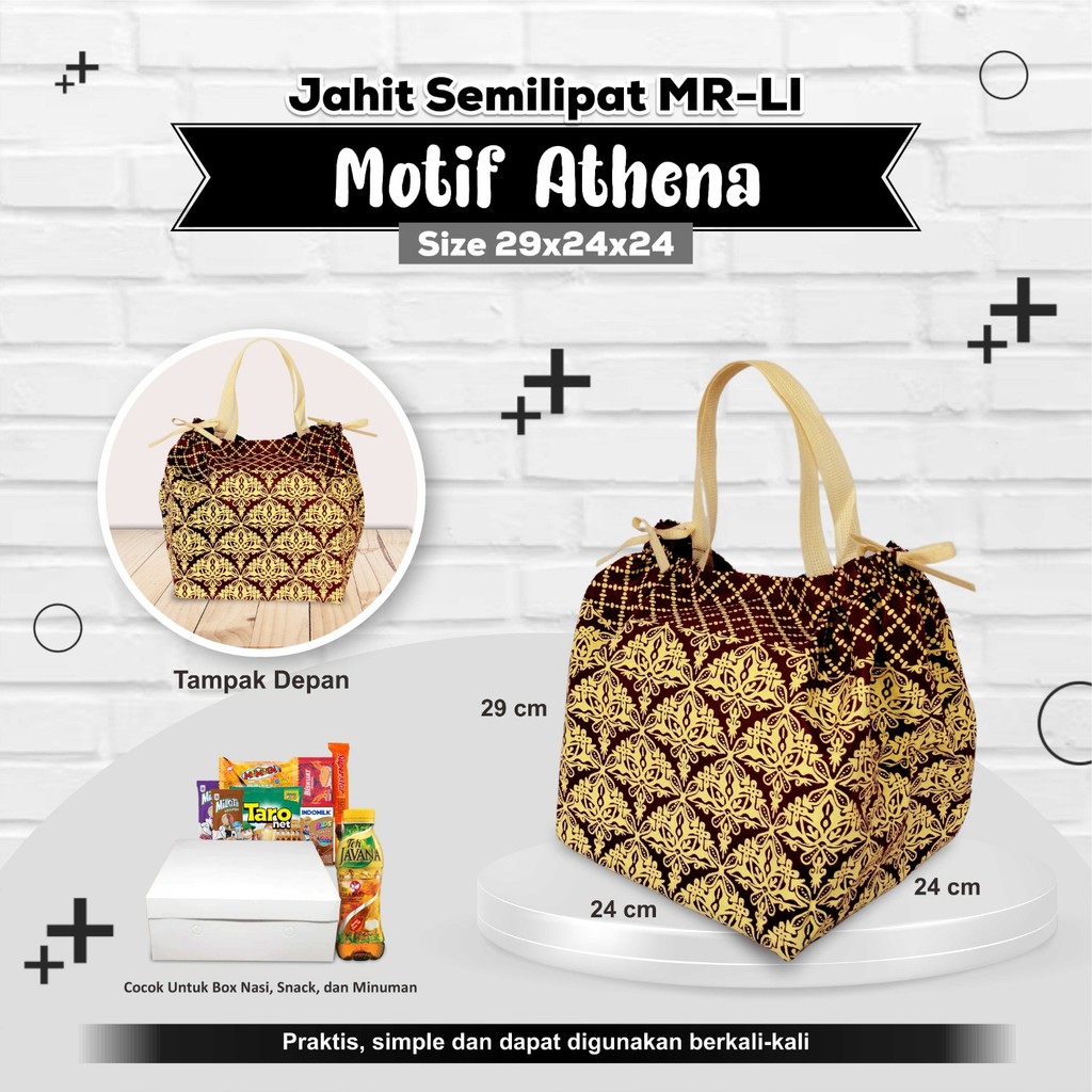 

[LUSINAN] Tas Box Nasi Tas Hajatan Tas Kotak Nasi 22x22 Tas Tasyakuran Tas Hajatan 29x24x24