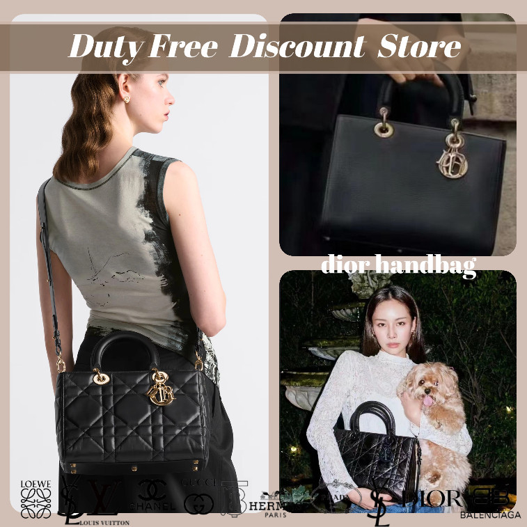 Dior / Medium / Lady S-Sire My ABCDior Series / Tas Tangan / Tas Bahu / Tas Batang / Tas Wanita