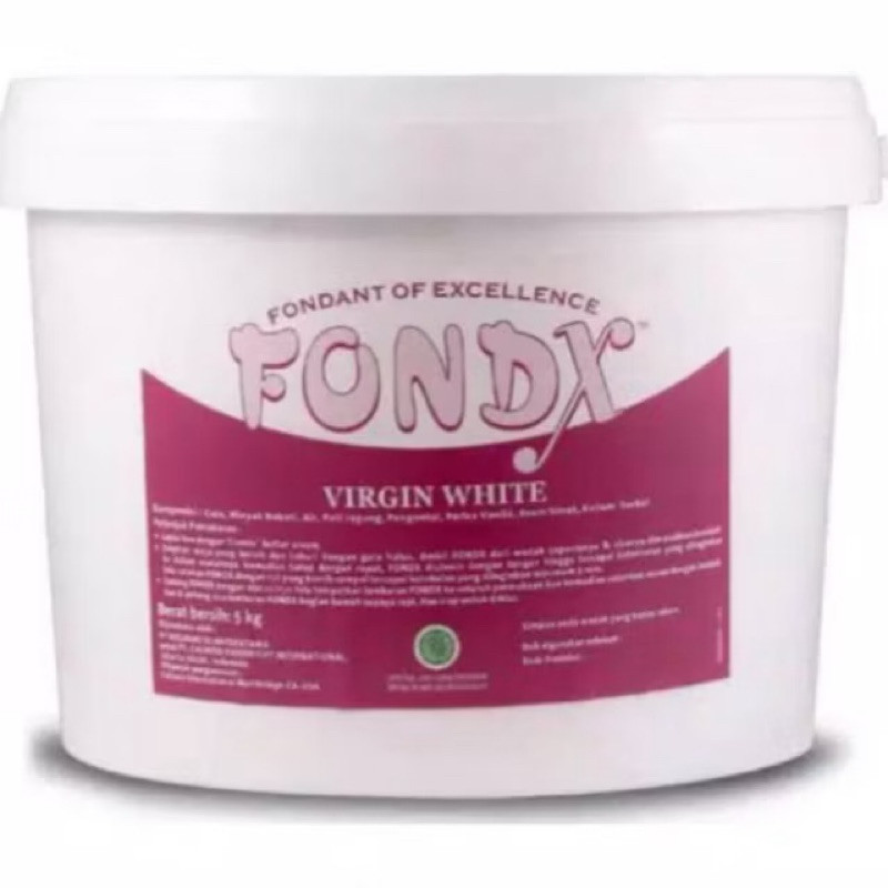 

(1 KG) FONDX FONDANT PUTIH KILOAN