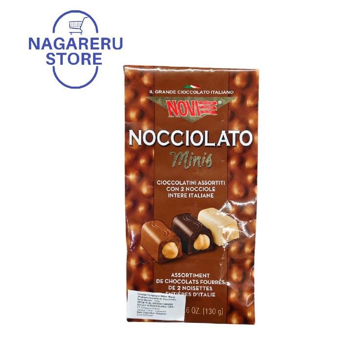 

Novi nocciolato minis (cokelat compound hitam manis) 150gr