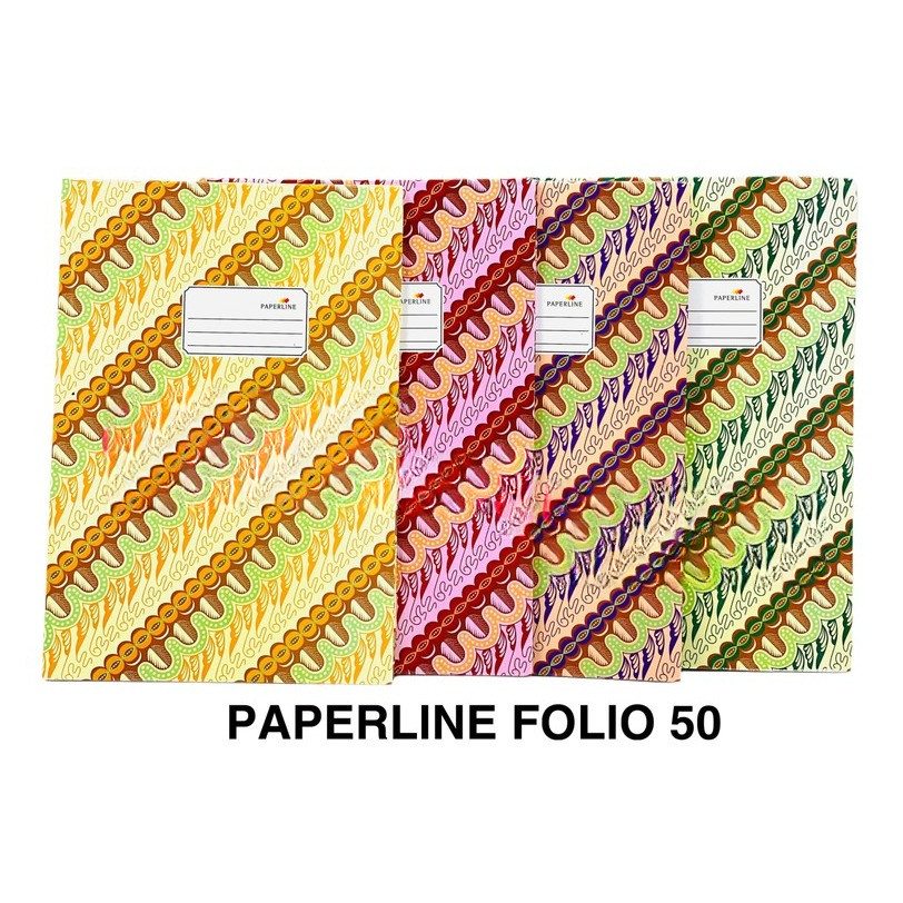 

BUKU PAPERLINE FOLIO 50 / Buku Tulis Hardcover Hard Cover Tebal Paperline PPL Folio 50 Lembar