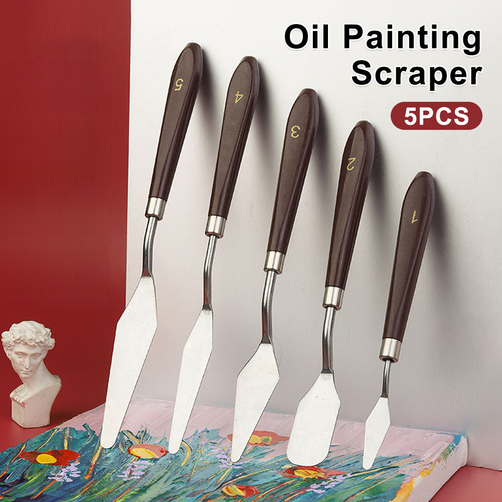 

Pisau Palet / Pallete Lukis - Scraper Spatula Dekorasi Kue / Palette Knife Spatula Lukis 5pcs Pisau Palet Untuk Dekorasi Kue Lukis Painting Palete Pallete Set Oil Painting Art Scraper / Scraper lukisan Cat Minyak Seni Rupa