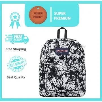 tas ransel jansport motif jansport banana .js anime tas hitam coretan . tas printing ,tas js tas sek