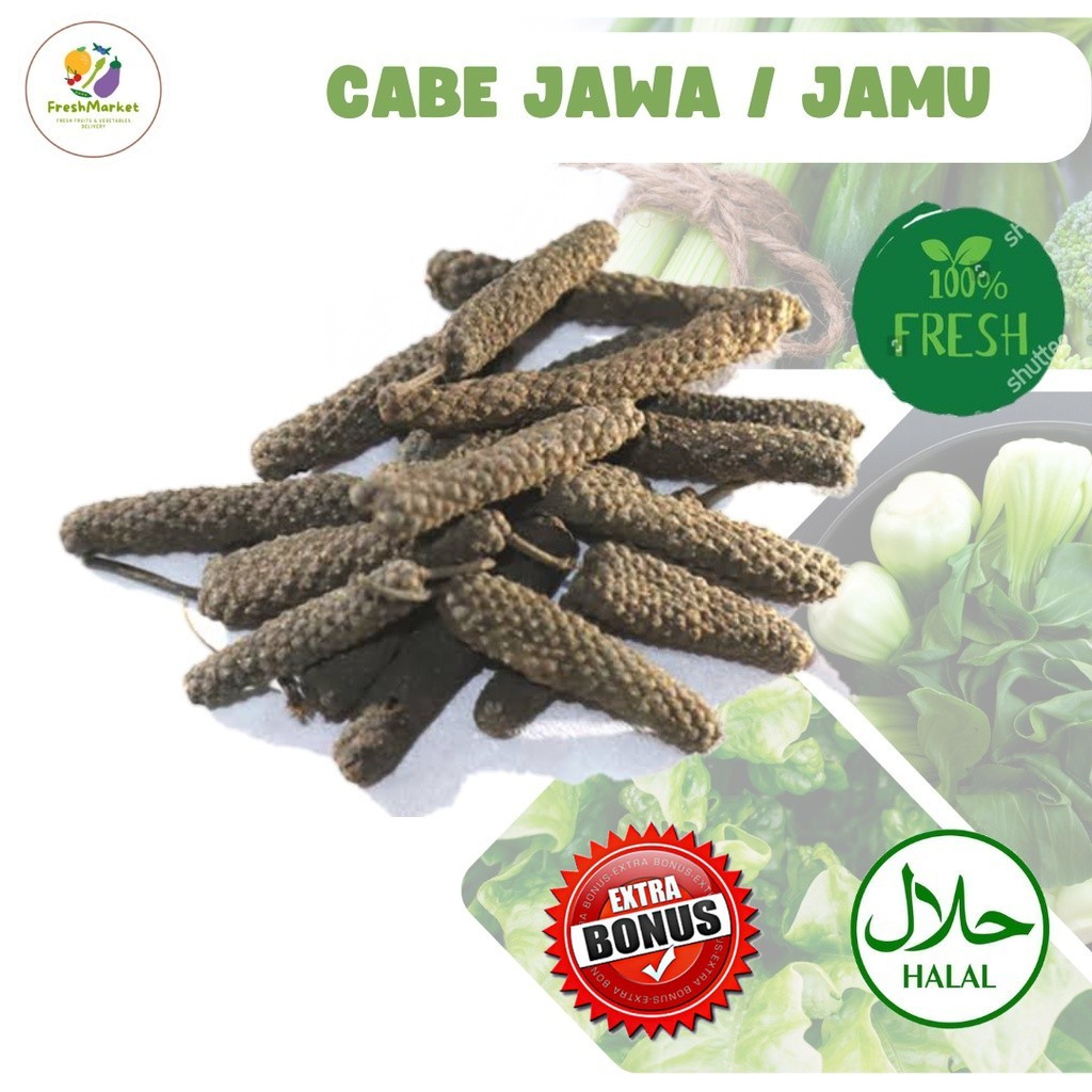 

Cabe Jawa Jamu Kering 1 Bungkus Sayurinstant