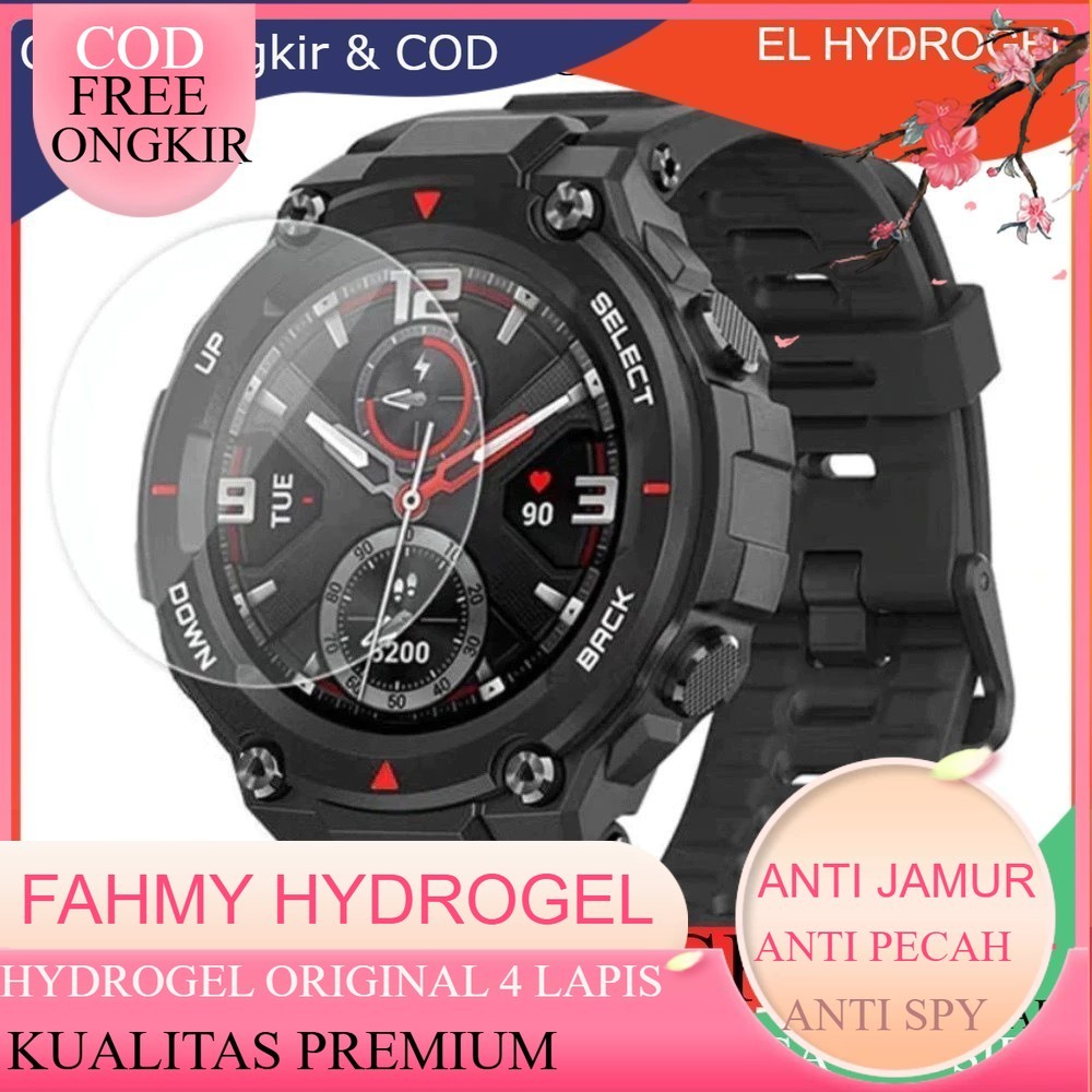 Tempered Glass / Hydrogel Amazfit T-Rex Pro 1 2 3 Trex T Rex Jam Tangan Anti gores smartwatch smart 