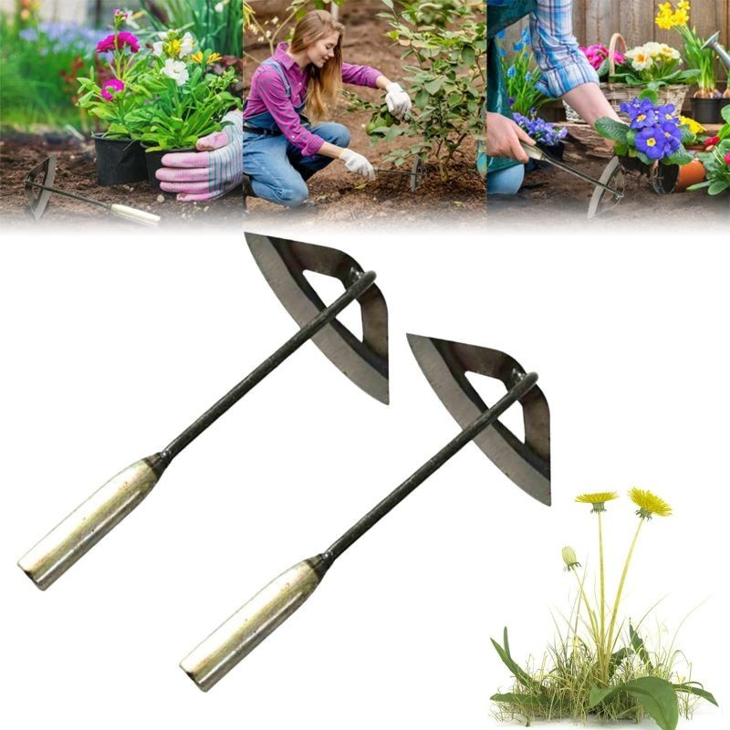 Cangkul Portable Cangkul Kecil Berkebun Besi Cangkul Penanam Garuk Gali Rumput Tanah Untuk Kebun