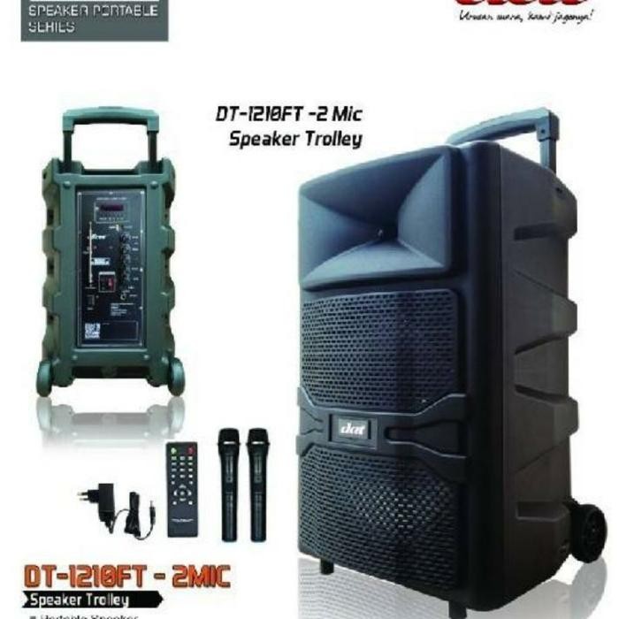 SPEAKER BLUETOOTH PORTABLE WIRELESS DAT DT 1201FT 12 INCI ORIGINAL
