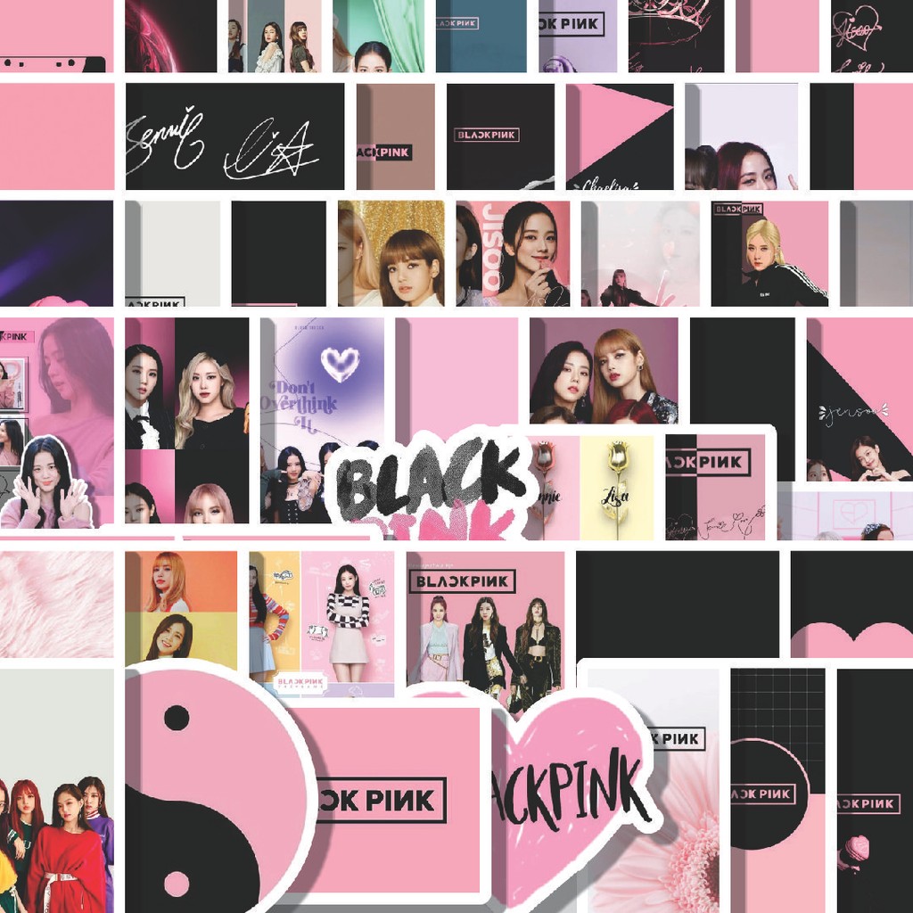 

Stiker Cutting Pack Stiker BlackPink Isi 100Pcs Series Aesthetic Lucu Keren Untuk Koper Bahan Vynil