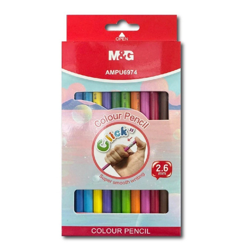 

M&G click colour pencil /pensil warna mekanik set 12 warna AMPU6974
