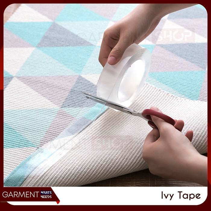 

[Produk Baru Berkualitas Garansi] Ivy Grip Tape Reusable Double Tape Multifungsi Adhesive Nano Tape 1 M Paling Laris