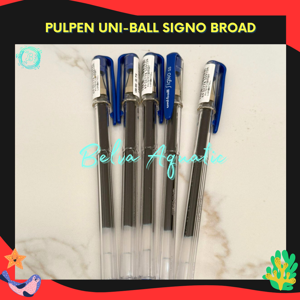 

PULPEN UNI-BALL SIGNO Uni-Ball Signo 0.5mm Hitam 0.38mm Biru Pulpen Jepang Anti Luntur