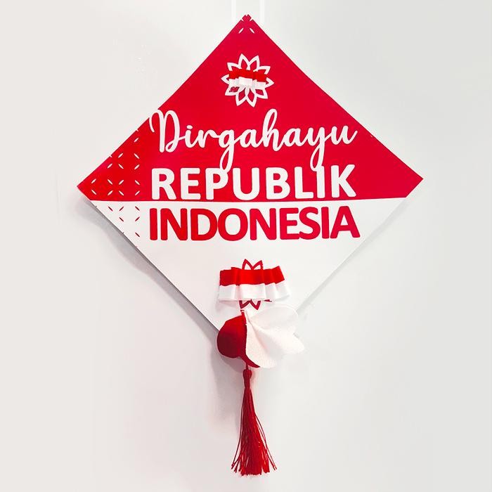 

Hiasan gantungan HUT Indonesia 17 Agustus Merah Putih Dirgahayu RI