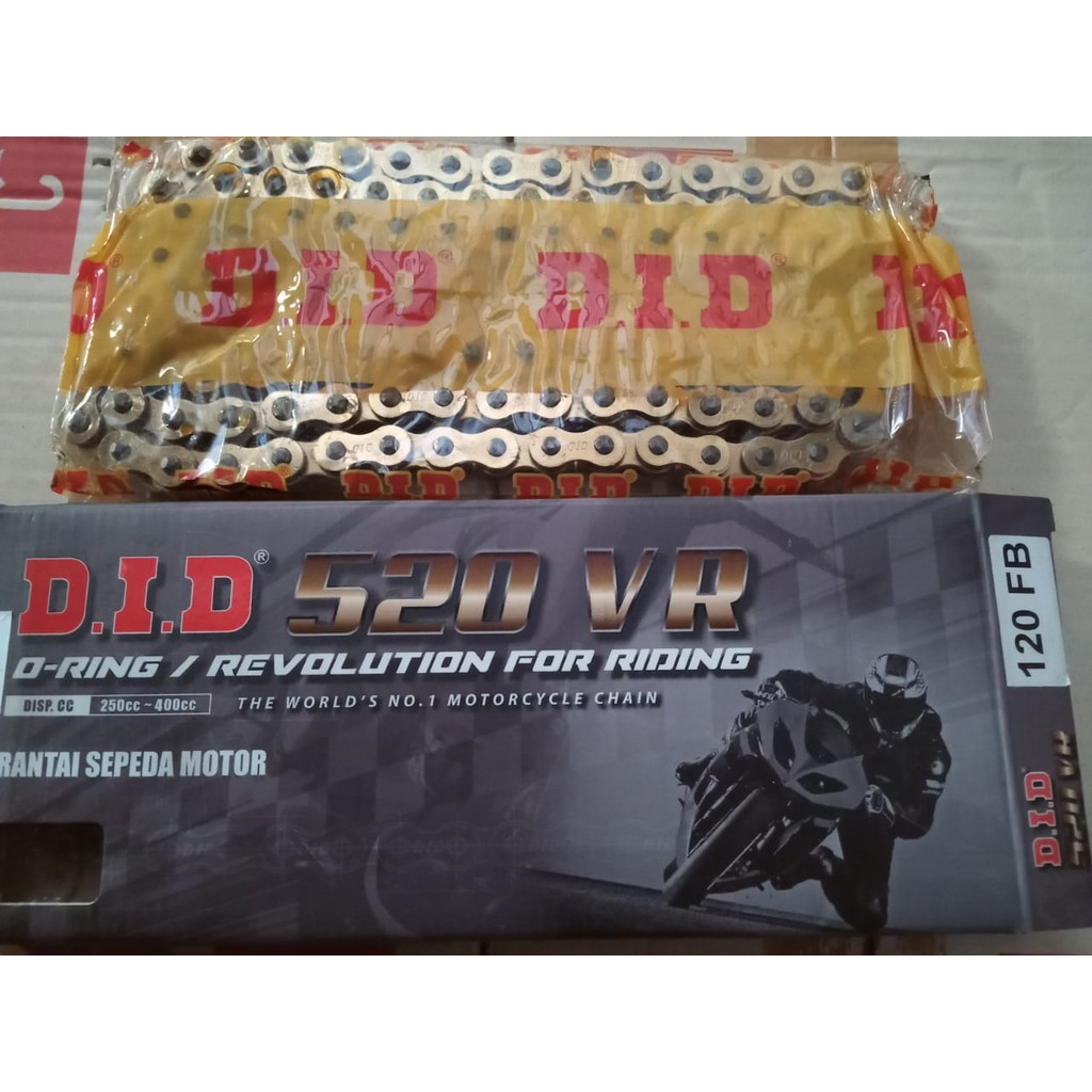 ORIGINAL DID RANTAI 520 VR O-RING 120L GOLD