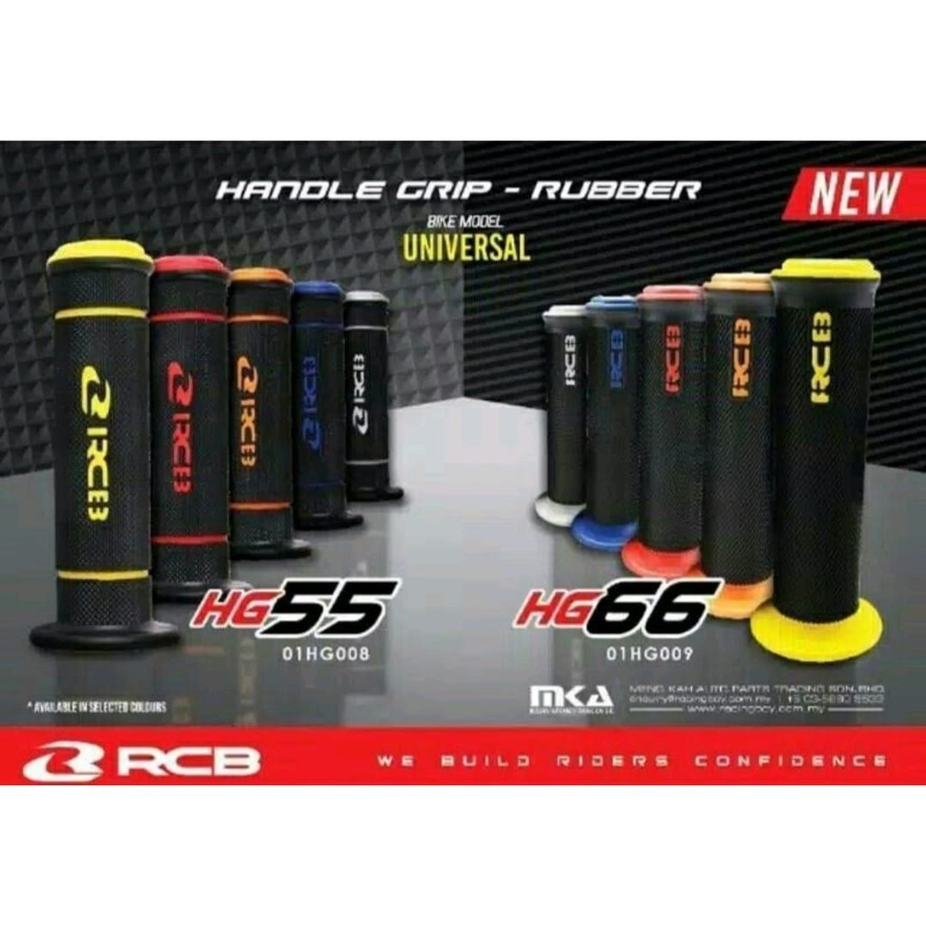 RCB Handgrip Grip RCB HG55 / HG66 Hitam Warna Universal Nmax Aerox Vario Beat