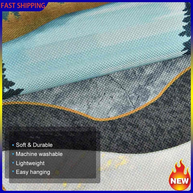 

Hot Trend-2Set Narrow Tapestry Wall Hanging Long Landscape Painting Nature Landscape Tapestry For Home Bedroom Vertical Tapestry