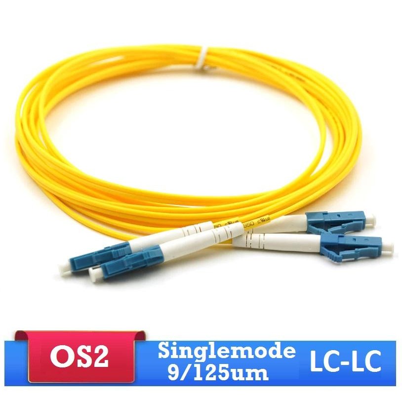 LC LC duplex patchcord fiber optic singlemode 50 meter