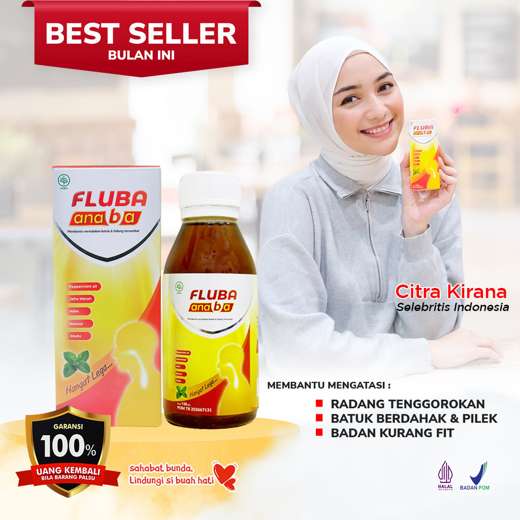 

FLUBA ANABA Ampuh Atasi Masalah Flu Batuk Anak |Original Madu Herbal Obat Flu Batuk Anak & Dewasa