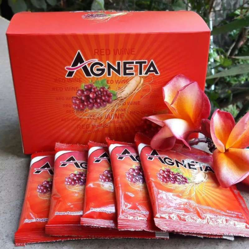 AGNETA - Agneta Red Wine Herbal Alami Penambah Stamina Original isi 20 sachet Original.