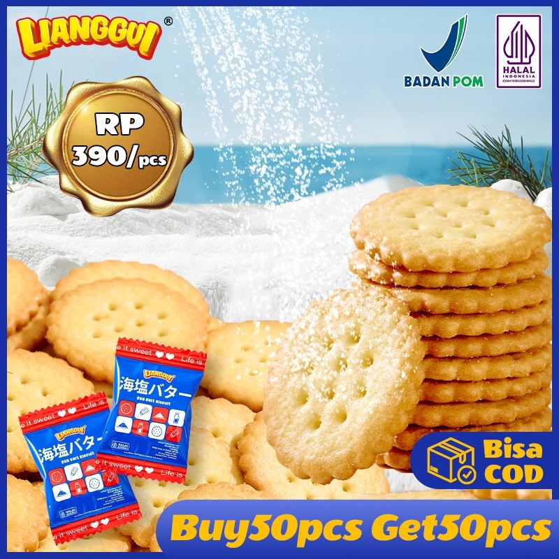 

Beli 50 Gratis 50 Lianggui Seasalt Biscuit Snack Cemilan Pengganti Sarapan Makanan Siap Saji Cookies