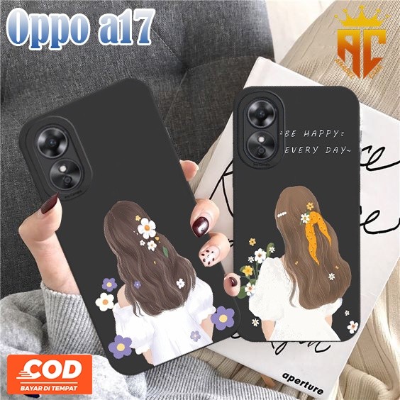 [SfO10] Softcase Macaron For OPPO A17 New - Motif Case CEWEK CANTIK AESTHETIC - Case Cewek - Case Ae