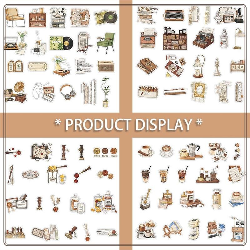 

Reliable-160 PCS Vintage Stickers Scrapbook Stickers DIY Craft Supplies -Adhesive Sticker Pack For Junk Journal Supplies,160 PCS