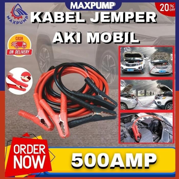 MAXPUMP BARU Kabel Jumper Aki Kabel Jemper Aki mobil 2000AMP booster cable 1000AMP 500AMP Starter Ak