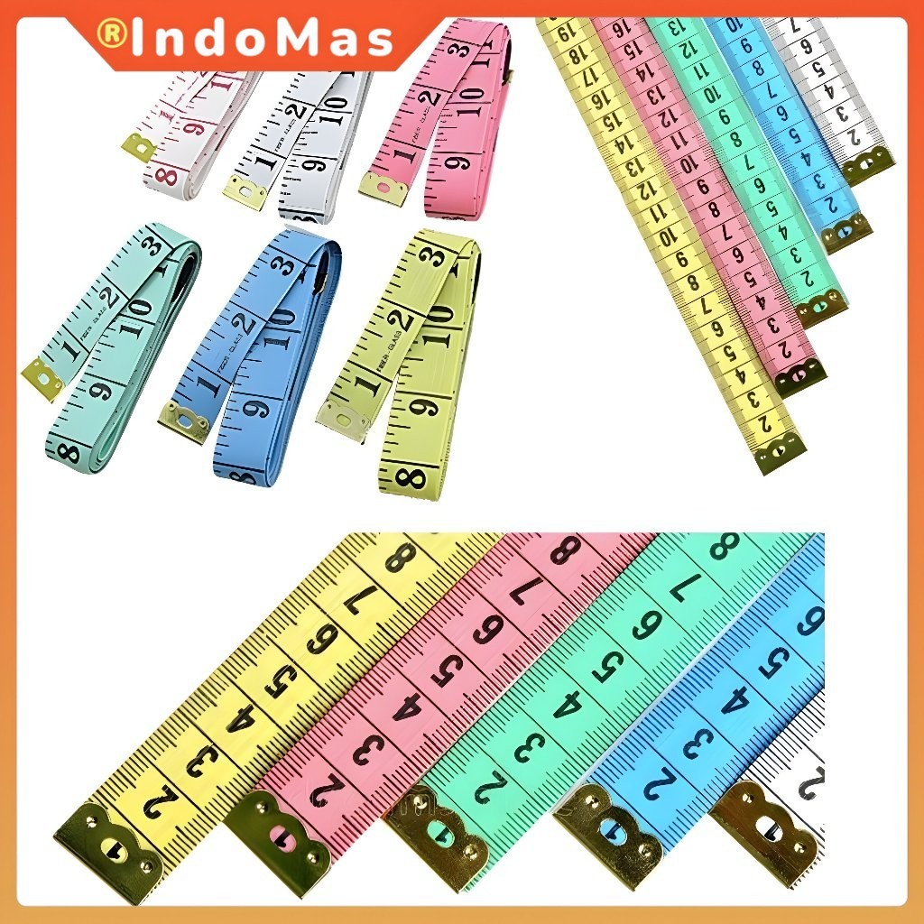 Pita Ukur Jahit 150 cm – Meteran Kain Fleksibel untuk Menjahit, DIY & Ukur Tubuh