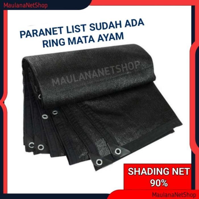 [TERLARIS] Jaring Peneduh Paranet 90% TERPASANG LIST TERPAL DAN MATA AYAM/Jaring