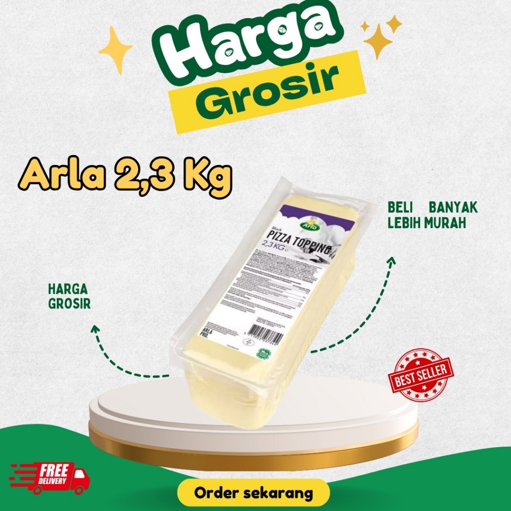 

KEJU ARLA 2,3 KG KEJU MOZZARELLA / CHEESE MOZARELLA PIZZA TOPPING 2,3 KG