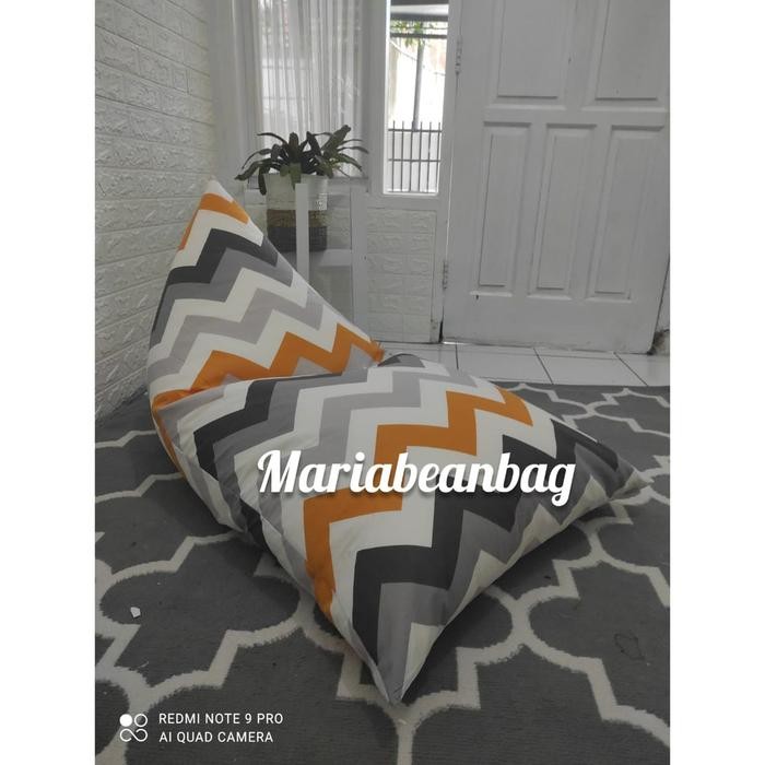 bantal cafe bean bag jumbo dewasa segitiga bantal santai Bean bag - 005
